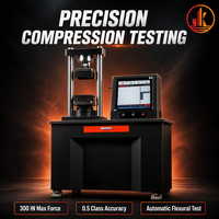 Machine d'essai de flexion et de compression automatique YAW 300Z 300kN pour béton et briques, test de flexion contrôlé par ordinateur, classe 0.5