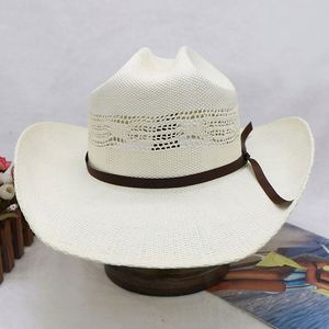 Fashion Unisex Travel Cool Sunshade Western Cowboy <b>Straw</b> <b>Hats</b> with Custom Logo Casual Outdoor Fishing - Product Image 4