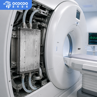 OCOCOO M21S Plaque de refroidissement à eau en aluminium avec tube en cuivre intégré, fournisseur personnalisé pour système de refroidissement d'équipement médical et d'imagerie IRM