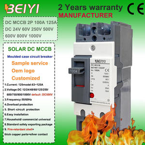 Güneydoğu Asya 2P DC 500V 25kA Termik-Manyetik Açma Ünitesi Modüler MCCB Kalıplanmış Kutulu Devre Kesici - Product Image 1