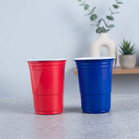 Gobelets de fête en plastique jetables non toxiques personnalisables avec logo personnalisé de 16 oz pour les fêtes et les rassemblements