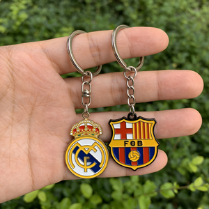 Llavero Deportivo de Metal con Logotipo de Club Personalizado OEM de Alta Calidad, Recuerdo de Club de Fútbol con Esmalte Suave, Anillo de Llavero Circular de Fútbol - Product Image 4