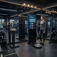 LEKA HW-T60 Produk Terbaru Alat Analisa Tubuh LCD Baja Akurat Tinggi untuk Tes Lutut Tinggi bagi Gym, Klinik, dan Komunitas