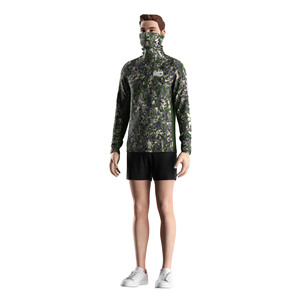 Custom Men's Fishing Jersey with Built-in Neck Gaiter UV-resistant Mesh <b>Vent</b> for Hot Weather Fishing - Product Image 5