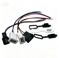 Konektor Port Pengisian Daya USB 2.0 2Pin/4Pin Grosir, Kabel Antarmuka Data Dengan Soket Konektor PH2.0 Betina