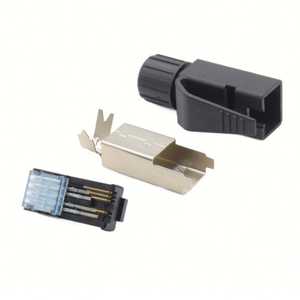 Conector Industrial de 4 Pines del Fabricante, Cable RJ45 Macho Blindado Cat 5e 8P4C, Ensamblaje de Conector con Carcasa de Acero Inoxidable a Prueba de Agua - Product Image 4