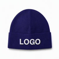 Op maat gemaakte camouflage stippen beanies, bedrijfsmutsen met boord, op maat gemaakt logo OEM borduurwerk, 100% acryl, promotioneel zakelijk cadeau, unisex