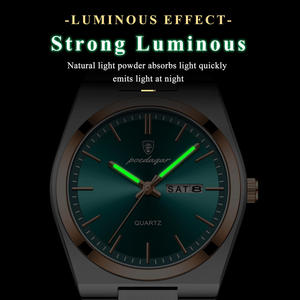 Orologio <span class=keywords><strong>da</strong></span> <span class=keywords><strong>Polso</strong></span> Sportivo Poedagar 930 <span class=keywords><strong>per</strong></span> Uomo, Resistente all'Acqua, con Lancette Luminose, Movimento <span class=keywords><strong>al</strong></span> <span class=keywords><strong>Quarzo</strong></span>, in Acciaio Inossidabile e Calendario - Product Image 5
