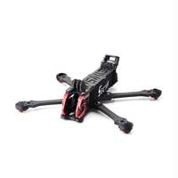 Cadre HGLRC Sector X5/D5 FR - Cadre de drone FPV de 5 pouces compatible avec O3, idéal pour le freestyle et la course