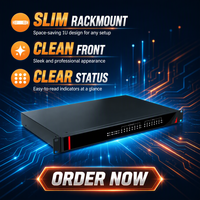 Servidor de Dispositivos Seriales de 8 Puertos para Montaje en Rack de 1U y 19 Pulgadas, RS232/485 a Ethernet, Aislamiento de 2.5KV, COM Virtual y TCP/UDP, 12-48V, para IIoT