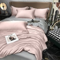Grossistes en literie 100% Tencel lyocell Couette personnalisée Housse de couette de luxe Ensemble de literie couette drap de lit textile