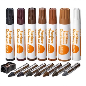 <span class=keywords><strong>Kit</strong></span> de réparation de meubles Katzco, ensemble de 17 marqueurs pour bois, bâtons de cire, taille-crayon, pour taches, rayures, sols, tables, bureaux, menuisiers - Product Image 2