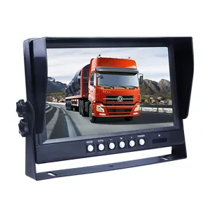 9inch tft lcd stand alone heavy duty truck bus van 24V car monitor with hardware U bracket