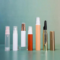 Botol plastik pompa Lotion Serum kosong grosir parfum semprot kecil sampel Mini 5mL 10mL 12mL 15mL kemasan percobaan 5mL 10mL