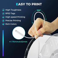 3 Buah/Set Filamen Creality Hyper PLA RFID 1.75Mm 1KG, Filamen Penggunaan Yang Kuat & Lebih Aman, Cetak Dengan Sebagian Besar Printer 3D 3KG