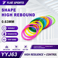 Cordage de badminton YYJ63 0,63 mm à rebond élevé, protégé contre les UV, blanc, 24-28 lbs, sensation nette et touche ultime pour une sensation premium