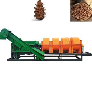 เครื่องกะเทาะเปลือกสนเลอร์ฟอร์ดและเครื่องกะเทาะเปลือกสนซีดาร์หัวซาน กำลังการผลิต 500 กก./ชม. อัตราการปอกเปลือก 95-98% พร้อมระบบกำจัดฝุ่น - Product Image 6