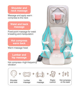 Masseur de cou et de dos à compression d'air relaxant, pétrissage profond des tissus 4D, fournitures de thérapie de réadaptation thaïlandaise, coussin de <span class=keywords><strong>massage</strong></span> - Product Image 5