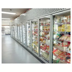 Сзади наполнение холодильных установок/торговая морозильная камера со стеклянной двериью прилавок-витрина охладителя