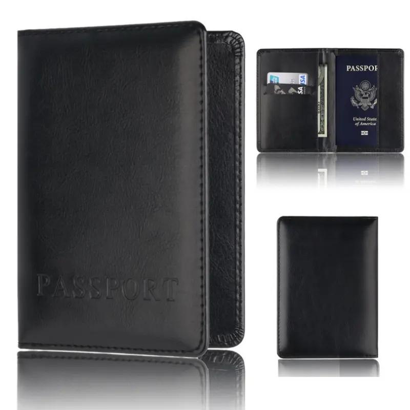 Amazon hot selling multi-card passport holder ticket clip briefcase business card holder
