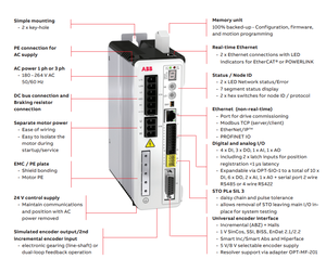 NOUVEAU MicroFlex E190 3AXD50000038806 MFE190-04UP-01A6-2 + N8020 Servomoteur en cuivre avec entraînement pour l'automatisation - Product Image 5
