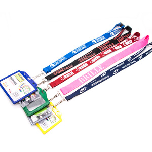 एनीमे डिजाइन डॉक्टर नर्स Jacquard <span class=keywords><strong>Lanyard</strong></span> कीचेन हुक बुने लोगो पॉलिएस्टर बैज धारक कार्टून आईडी कार्ड फोन कुंजी गर्दन - Product Image 2