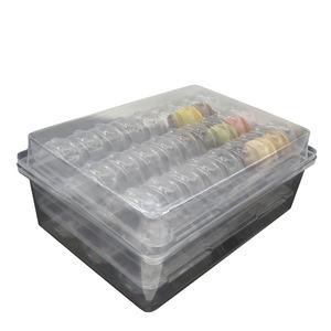 Özel temizle PET plastik macarons ambalaj kutusu macaroons paketi blister ambalaj tepsi - Product Image 2