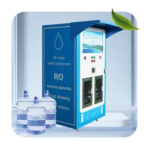 High Quality 800GPD alkaline water bottle Coin vending Water Machine for drinking water in Single door