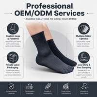 Chaussettes professionnelles à cinq doigts pour hommes et femmes - Chaussettes anti-ampoules à doigts séparés pour la course et la randonnée