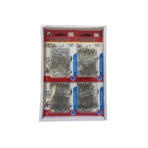Imperdibles 32Mm 70Pcs Box Of 12 Packs Silver Pins For Craft And Sewing - Product Image 1