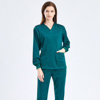 Nouveaux ensembles de blouses chirurgicales haut de gamme en tissu Dobby polyester/coton pour femmes chirurgiennes, tenue de bloc opératoire Needle XYZ