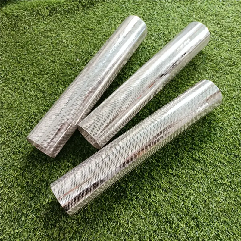 stainless steel 304 0.8mm thickness and 1mm hole size perforated tube filters
