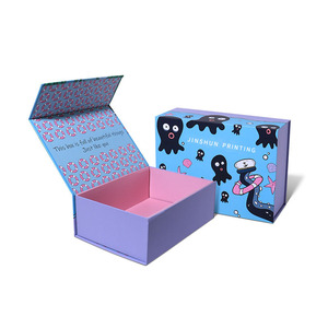 Custom Hot Luxury Magnetic Gift Box Packaging Ribbon Handle Folding Magnetic Closure Gift Boxes - Product Image 1