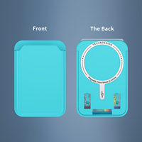 Soporte Magnético Resistente para Tarjetas para iPhone 18 Pro Max 17 16 15, Cartera Deslizante para Teléfono, Funda con Bolsillo Antideslizante, 2 Ranuras para Tarjetas, Foto, OEM, ODM