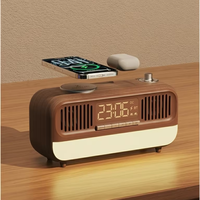 KUANGXIANG Nouvelle Innovation 2026 Enceinte Musicale Sans Fil avec Chargeur Sans Fil pour Téléphone et Écouteurs, Réveil et Radio FM