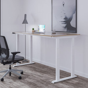 <span class=keywords><strong>Bureau</strong></span> debout à hauteur réglable à quatre pieds <span class=keywords><strong>avec</strong></span> deux moteurs, plateau de raccordement, poste de travail <span class=keywords><strong>informatique</strong></span> pour <span class=keywords><strong>bureau</strong></span> à domicile, <span class=keywords><strong>bureau</strong></span> électrique assis-debout - Product Image 3