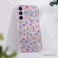 Nouvelle tendance pour Samsung pour Galaxy S24 étuis de téléphone luxe strass Transparent TPU y PC pour Sumsung s23 Plus s22plus étui