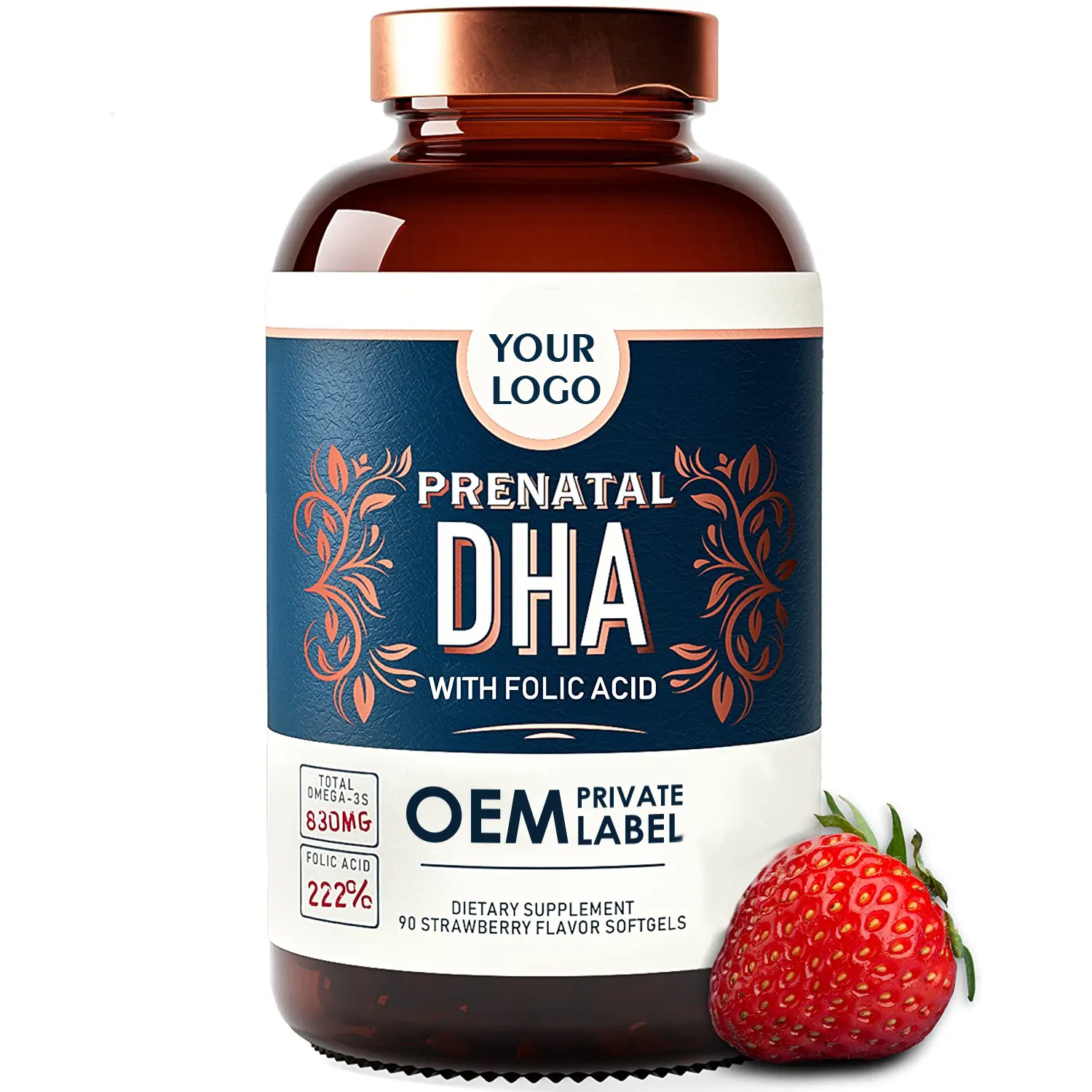 Dha En Foliumzuur, Ijzer, Biotine En Vitamine D C En Zink Prenatale Vitaminen Met Dha Vegetarische Capsules