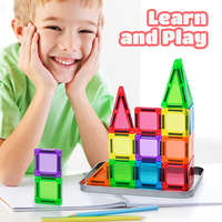 MAGPLAYER Blocs de construction magnétiques 3D pour enfants Jouets de voyage éducatifs Tuiles magnétiques pour l'apprentissage des enfants