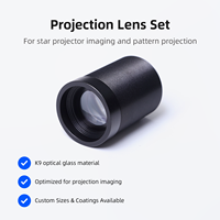 Ensemble de lentilles de projection 0,3X 54 mm, longueur focale 45 mm, verre optique pour projecteur de logo Gobo, pièces de rechange