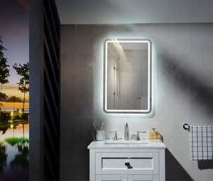 <span class=keywords><strong>Miroir</strong></span> mural ultra-fin argenté anti-buée <span class=keywords><strong>chauffant</strong></span> avec éclairage LED pour maquillage, <span class=keywords><strong>miroir</strong></span> intelligent pour salle de bain - Product Image 2