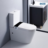 Offre Spéciale – WC intelligent en céramique à double chasse, réservoir encastré, à poser au sol, siphon en S, équipement sanitaire pour hôtels, structure monobloc incluse