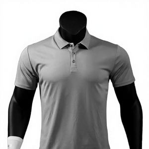 Camisa de Golf de Manga Corta para Hombre, con Botones y Cuello Solapa, Estampada, Deportiva, Transpirable, de Poliéster de Secado Rápido, Precio Bajo al por Mayor - Product Image 3