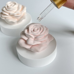 2024 New Custom Gypsum <strong>Diffuser</strong> Aroma Ceramic Stone White Plaster Scented <strong>Clay</strong> <strong>Flower</strong> Essential Oil <strong>Diffuser</strong> for Room Air Fresh - Product Image 2