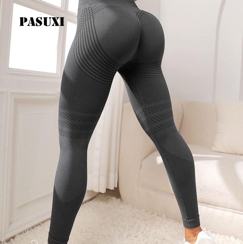 PASUXI Hot-Selling Seamless Hip-Lifting Leggings for Women | High-Waist Tummy Control Gym Yoga Pants Gym Fitness Clothing Tight