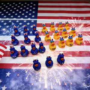 250 Anniversary Independence Day Children's Plastic <b>Bath</b> Pinch Call Squeeze Sound Role-playing Water-playing Promotional Gift - Product Image 2