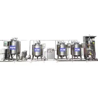Ligne de production de crème glacée 2025 150 200L 300L Petit homogénéisateur de lait Yaourt Faire 150l 300l Pasteurisateur Réservoir Machine de traitement laitier