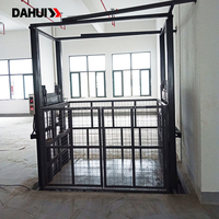 Yüksek Kapasiteli Hidrolik Yük Asansörü 3m - 8m Kaldırma Yüksekliği Çarpışma Önleyici LCD Ekranlı Soğuk Hava Deposu İçin Yük Asansörü