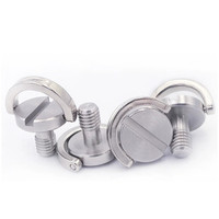 Groothandel Op Maat Roestvrij Staal M3 M5 1/4 Inch D Ring Duimschroef Voor Camera Statief