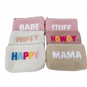 Bolsa de Maquillaje Qetesh de Felpa con Cierre, Ligera, Personalizable, Multifuncional, Suave, Práctica, Impermeable y Ecológica - Product Image 4